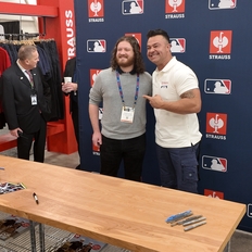 Nick Swisher with fan